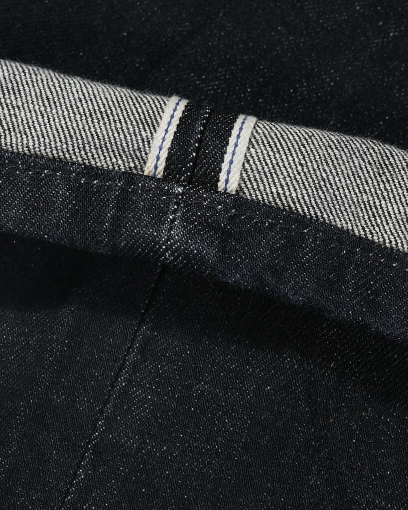 Obsidian Blue Line Selvedge Denim Jeans – Black | Slim Taper Premium Fit