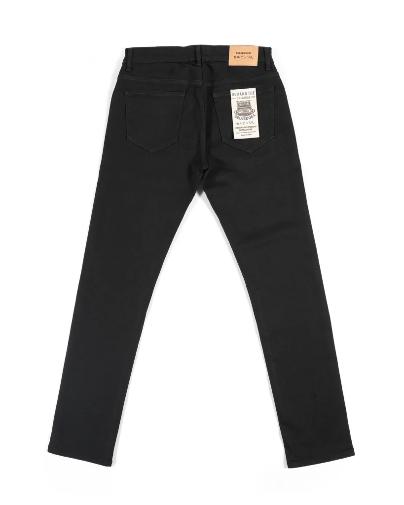 Blackout Redline jet black selvedge jeans, Slim Straight fit – image 2