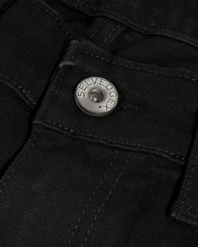 Blackout Redline jet black selvedge jeans, Slim Straight fit – image 4
