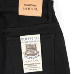 Blackout Redline jet black selvedge jeans, Slim Straight fit – image 7