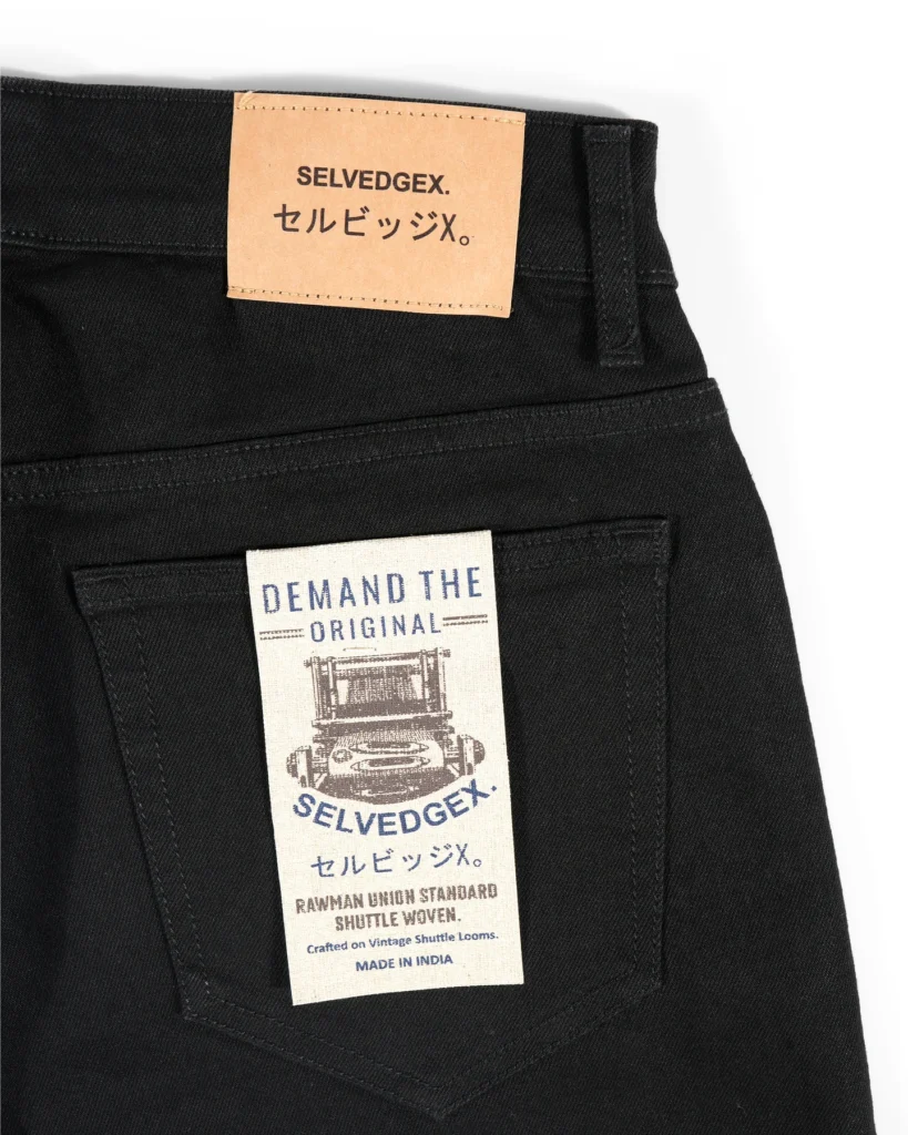 Blackout Redline jet black selvedge jeans, Slim Straight fit – image 7