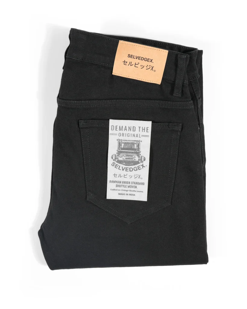 Blackout Redline jet black selvedge jeans, Slim Straight fit – image 8