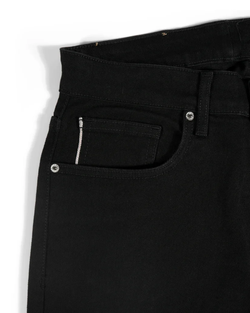 Blackout Redline jet black selvedge jeans, Slim Straight fit – image 3