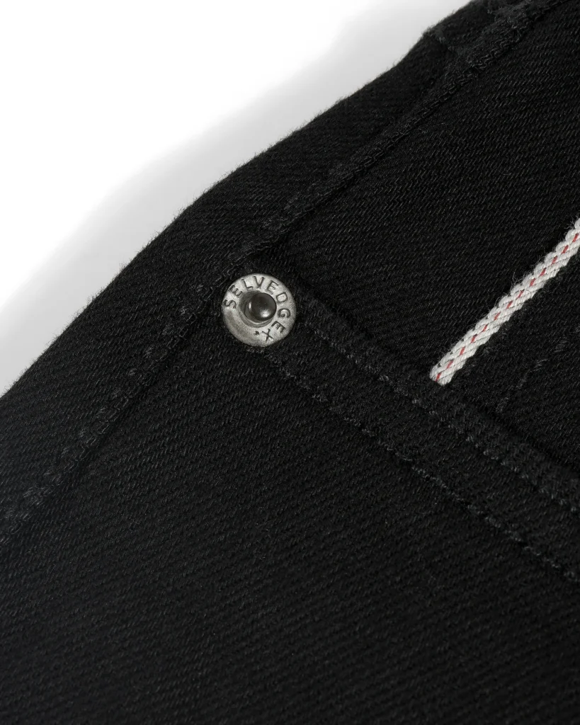 Blackout Redline jet black selvedge jeans, Slim Straight fit – image 5
