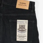 Obsidian Blue Line charcoal black selvedge jeans, Slim Taper fit – image 7