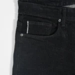 Obsidian Blue Line charcoal black selvedge jeans, Slim Taper fit – image 3