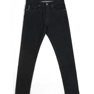 Obsidian Blue Line charcoal black selvedge jeans, Slim Taper fit – image 1
