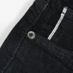 Obsidian Blue Line charcoal black selvedge jeans, Slim Taper fit – image 5