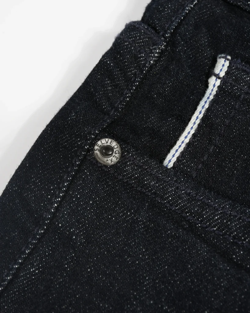Obsidian Blue Line charcoal black selvedge jeans, Slim Taper fit – image 5