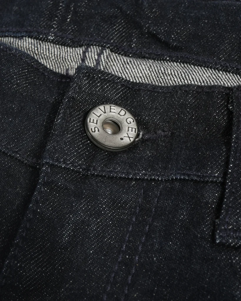 Obsidian Blue Line charcoal black selvedge jeans, Slim Taper fit – image 4